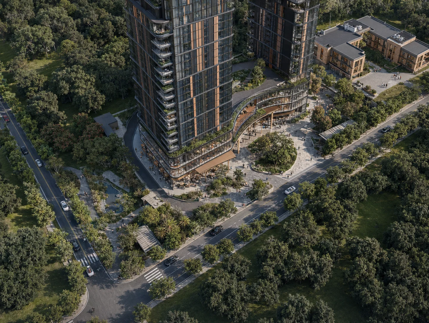Contemporary Residential Precinct — Aerial & Development