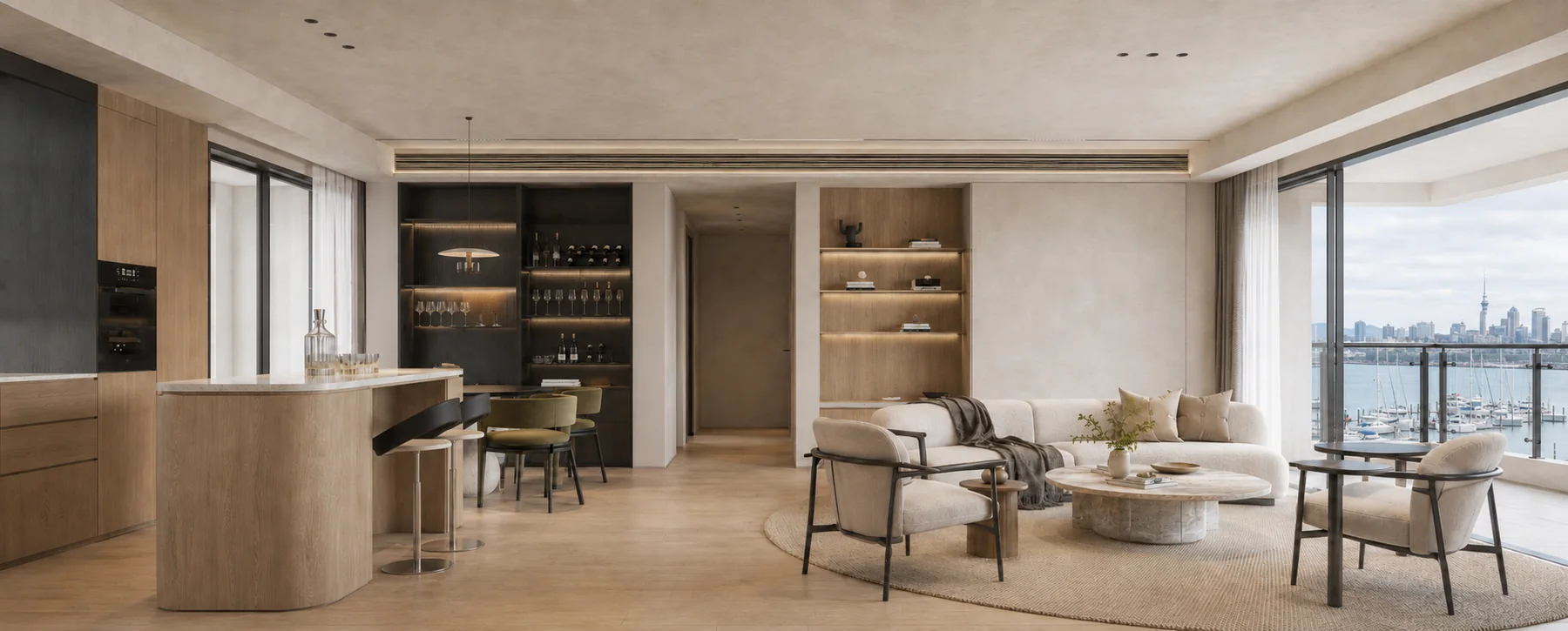 Waitematā Harbour Residence — Interior Visualisation